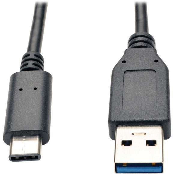 Tripp Lite USB 3.1 Gen 2 (10 Gbps) Cable, USB Type-C (USB-C) to USB-A (M/M), 3 ft