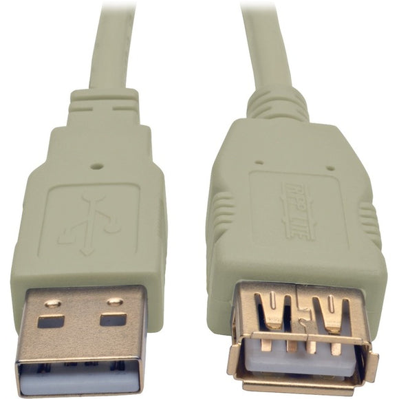 Tripp Lite 6ft USB 2.0 Hi-speed A/A Cable M/M 480 Mbps Beige, USB extension 6'