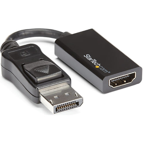 StarTech.com DisplayPort to HDMI Adapter, 4K 60Hz Active DP 1.4 to HDMI 2.0 Video Converter for Monitor/Display, Latching DP Connector