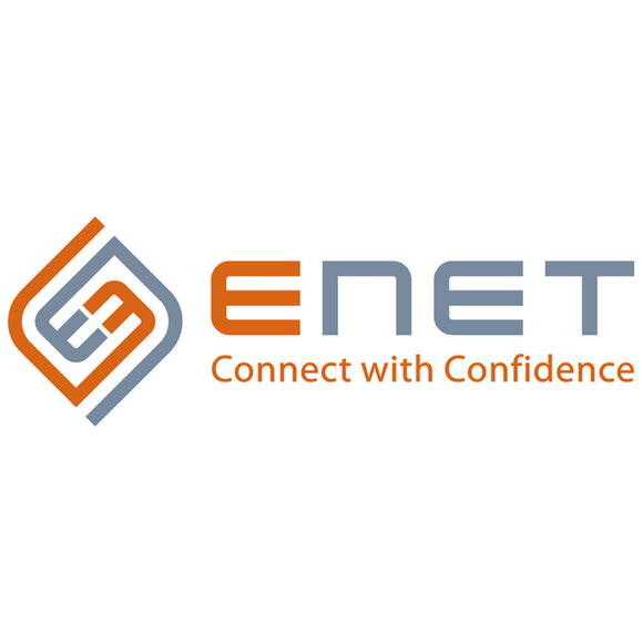ENET 5-15P to C13 6ft Black External Heavy-Duty Power Cord / Cable NEMA 5-15P to IEC-320 C13 15A 14AWG Black 6'