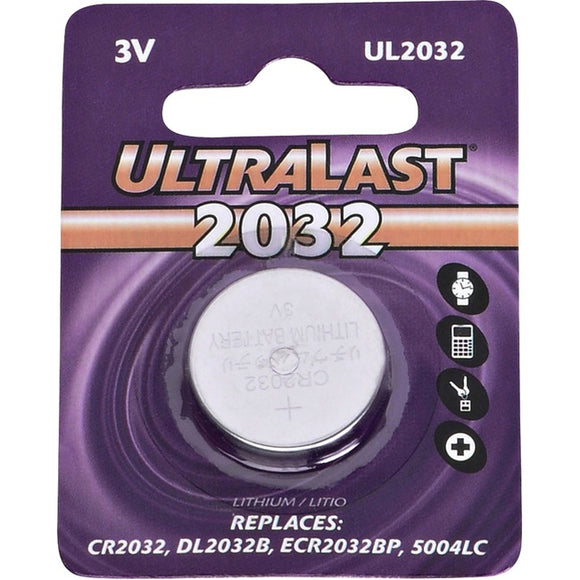 NABC UltraLast UL2032 Lithium Button General Purpose Battery
