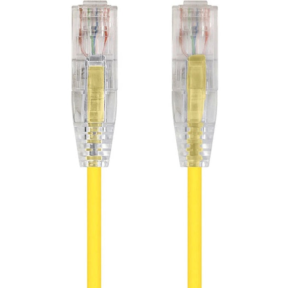 Monoprice SlimRun Cat6 28AWG UTP Ethernet Network Cable, 7ft Yellow