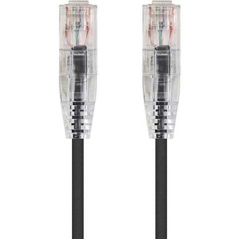 Monoprice SlimRun Cat6 28AWG UTP Ethernet Network Cable, 3ft Black