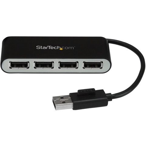StarTech.com 4 Port USB Hub - 4 x USB 2.0 port - Bus Powered - USB Adapter - USB Splitter - Multi Port USB Hub - USB 2.0 Hub