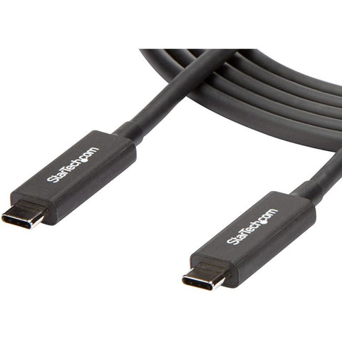 StarTech.com StarTech.com 6 ft 2m Thunderbolt 3 Cable w/ 100W PD - 40Gbps - Dual 4K or Full 5K - Certified Thunderbolt 3 USB-C Cable