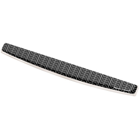 Fellowes Photo Gel Keyboard Wrist Rest with Microban® - Black Chevron