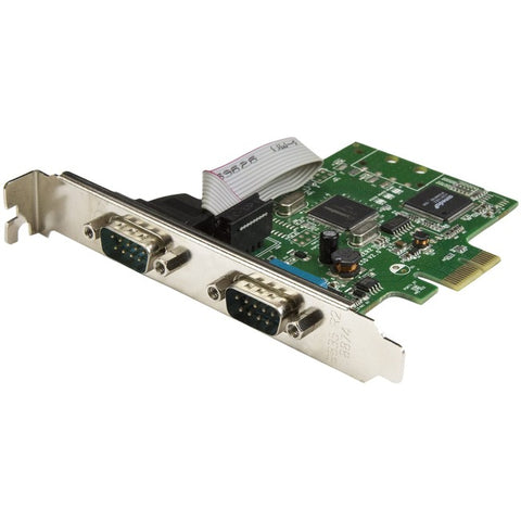 StarTech.com PCI Express Serial Card - 2 port - Dual Channel 16C1050 UART - Serial Port PCIe Card - Serial Expansion Card