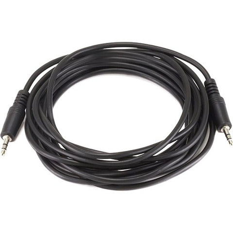 Monoprice, Inc. Stereo Plug/plug M/m Cable - Black 12ft