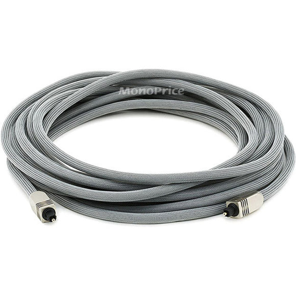 Monoprice 25ft Premium Optical Toslink Cable with Metal Fancy Connector