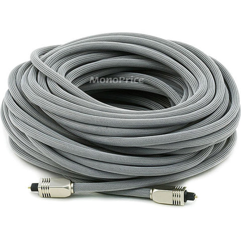 Monoprice 75ft PREMIUM Optical Toslink Cable with Metal Fancy Connector