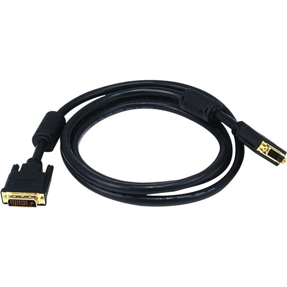Monoprice 6ft 28AWG Dual Link DVI-D M/F Extension Cable - Black