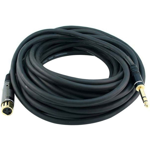 Monoprice 35ft Premier Series XLR Female to 1/4inch TRS Male 16AWG Cable (Gold Plated)