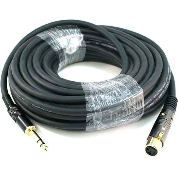 Monoprice 50ft Premier Series XLR Female to 1/4inch TRS Male 16AWG Cable (Gold Plated)