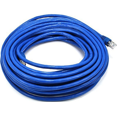 Monoprice Cat6A 26AWG STP Ethernet Network Patch Cable, 50ft Blue
