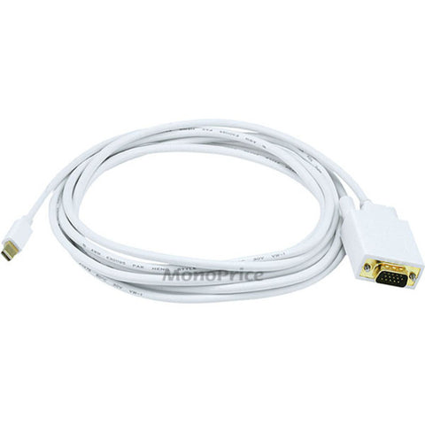 Monoprice 10ft 32AWG Mini DisplayPort to VGA Cable - White
