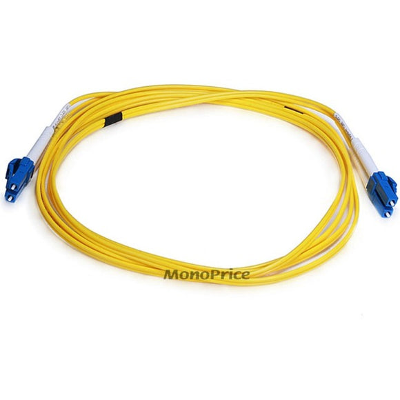 Monoprice Fiber Optic Cable, LC/LC, Single Mode, Duplex - 2 meter (9/125 Type) - Yellow