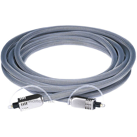 Monoprice 10ft Premium Optical Toslink Cable with Metal Fancy Connector