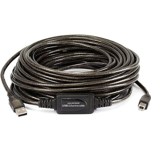 Monoprice 49ft 15M USB 2.0 A Male to B Male Active Cable