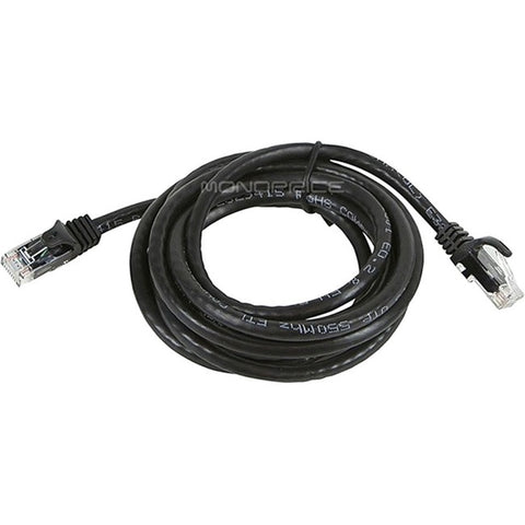 Monoprice FLEXboot Series Cat6 24AWG UTP Ethernet Network Patch Cable, 7ft Black