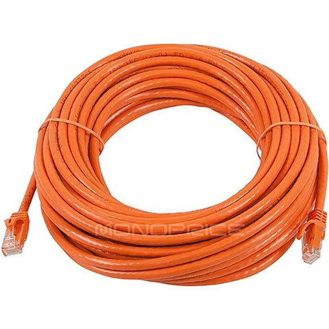 Monoprice FLEXboot Series Cat6 24AWG UTP Ethernet Network Patch Cable, 50ft Orange