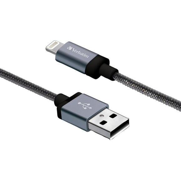 Sync & Charge Lightning Cable - 11 in. Braided Black