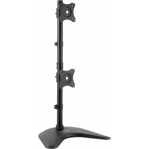 StarTech.com Vertical Dual Monitor Stand - Heavy Duty Steel - Monitors up to 27" - Vesa Monitor - Computer Monitor Stand