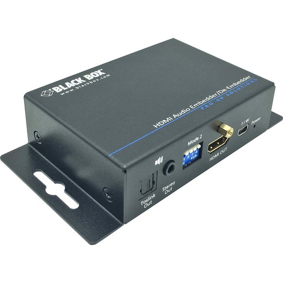 Black Box Audio Embedder/De-embedder - HDMI 2.0