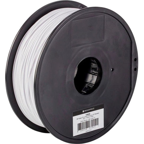 Monoprice MP Select PLA Plus+ Premium 3D Filament 1.75mm 1kg/Spool, White