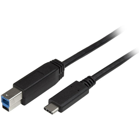 StarTech.com 2m 6 ft USB C to USB B Printer Cable - M/M - USB 3.0 - USB B Cable - USB C to USB B Cable - USB Type C to Type B Cable