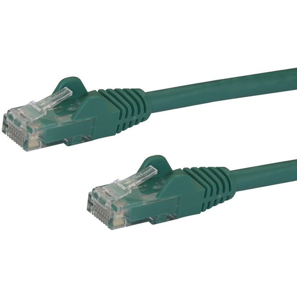 StarTech.com 1ft CAT6 Ethernet Cable - Green Snagless Gigabit - 100W PoE UTP 650MHz Category 6 Patch Cord UL Certified Wiring/TIA