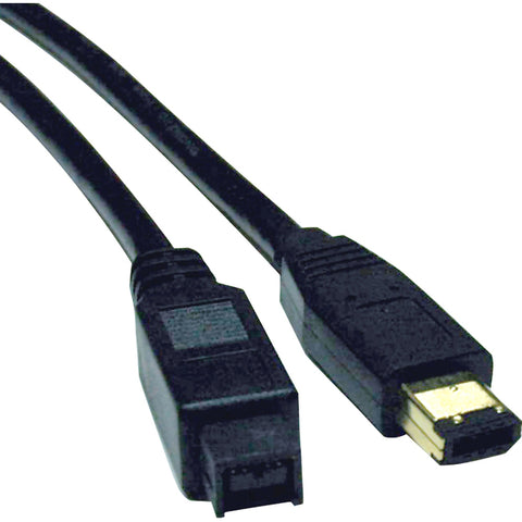 Tripp Lite 10ft Hi-Speed FireWire IEEE Cable-800Mbps with Gold Plated Connectors 9pin/6pin M/M 10'