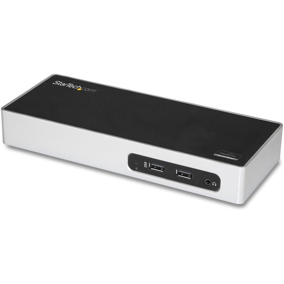 Star Tech.com USB 3.0 Docking Station - Dual Monitor Laptop Dock with HDMI & DVI/VGA - 6x USB Type-A Hub, GbE - Universal Windows & Mac