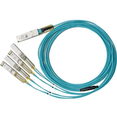 Mellanox Active Fiber Hybrid Solution, ETH 100GbE to 4x25GbE, QSFP28 to 4xSFP28, 3m