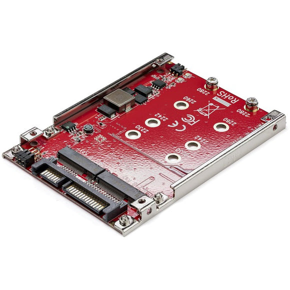 StarTech.com Dual-Slot M.2 to SATA Adapter - M.2 SATA Adapter for 2.5