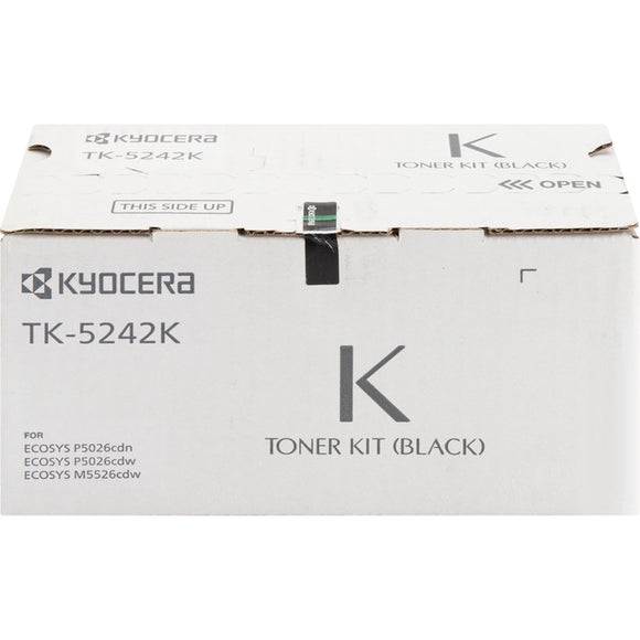 Kyocera Tk-5242k Black Toner Cartridge For Use In Ecosys M5526cdw P5026cdw Estim