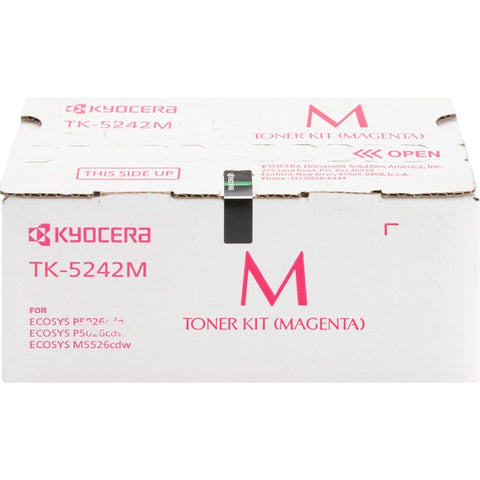 Kyocera Tk-5242m Magenta Toner Cartridge For Use In Ecosys M5526cdw P5026cdw Est