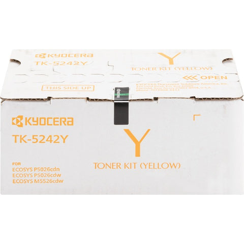 Kyocera-strategic Kyocera Tk-5242y Yellow Toner Cartridge For Use In Ecosys M5526cdw P5026cdw Esti