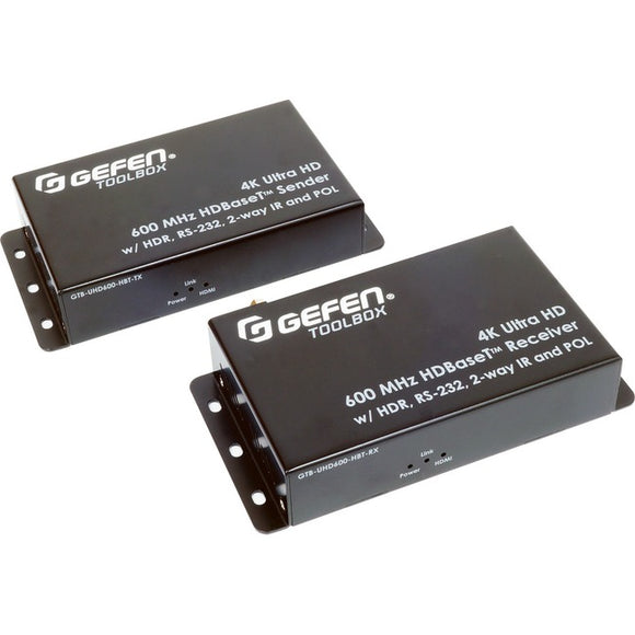 Gefen 4K Ultra HD 600 MHz HDBaseT Extender w/ HDR, RS-232, 2-way IR, and POL