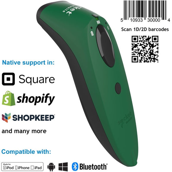 SocketScan® S740, 1D/2D Imager Barcode Scanner, Green