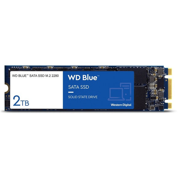 WD Blue 3D NAND 2TB PC SSD - SATA III 6 Gb/s M.2 2280 Solid State Drive