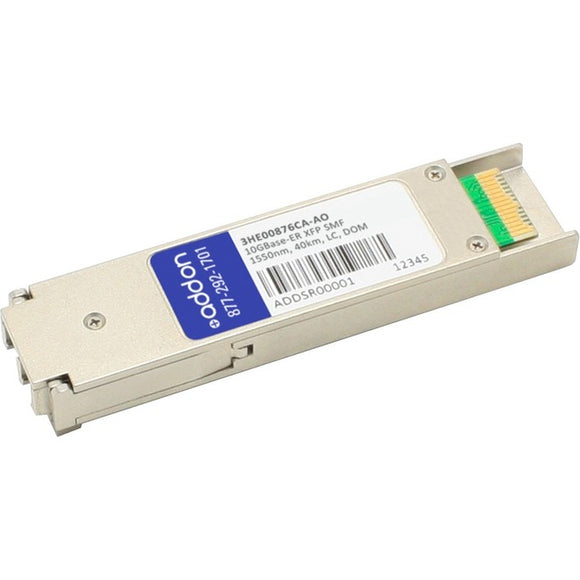 AddOn Alcatel-Lucent Nokia 3HE00876CA Compatible TAA Compliant 10GBase-ER XFP Transceiver (SMF, 1550nm, 40km, LC, DOM)
