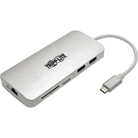 Tripp Lite USB C Docking Station 4k w/ USB Hub HDMI SD/Micro SD Gbe Charging, USB Type C, USB-C, USB Type-C