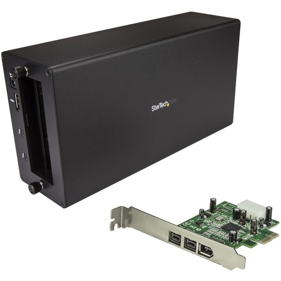 StarTech.com Thunderbolt 3 to FireWire Adapter - External PCI Enclosure - PCIe Card plus TB3 Chassis
