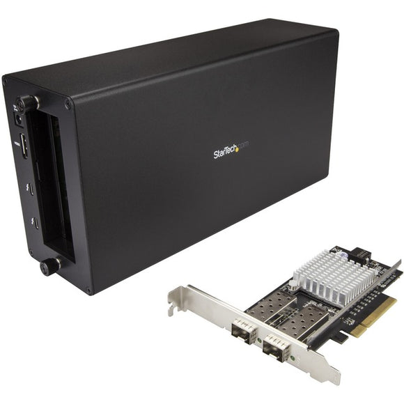 StarTech.com Thunderbolt 3 to 10GbE Fiber Network Chassis - External PCIe enclosure - 2 Open SFP+ Ports