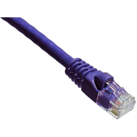 Axiom 10FT CAT6A 650mhz Patch Cable Molded Boot (Purple) - TAA Compliant