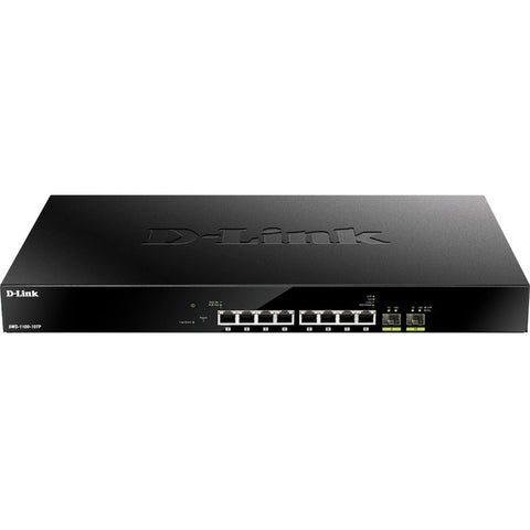 D-Link 8-Port Multi-Gigabit Ethernet Smart Managed PoE Switch with 2 10GbE SFP+ Ports