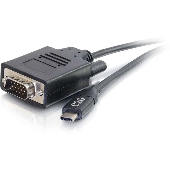 C2G 15ft USB C to VGA Adapter Cable - Video Adapter