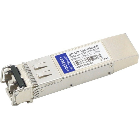 AddOn Dell Force10 GP-SFP-10G-USR Compatible TAA Compliant 10GBase-USR SFP+ Transceiver (MMF, 850nm, 100m, LC, DOM)