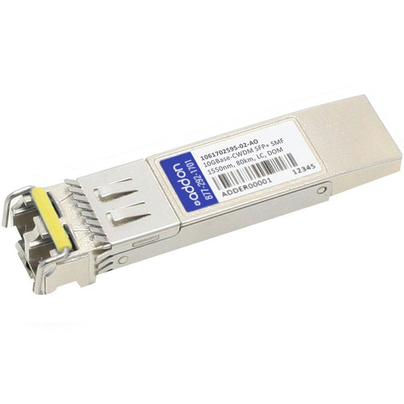 AddOn ADVA 1061702595-02 Compatible TAA Compliant 10GBase-CWDM SFP+ Transceiver (SMF, 1550nm, 80km, LC, DOM)