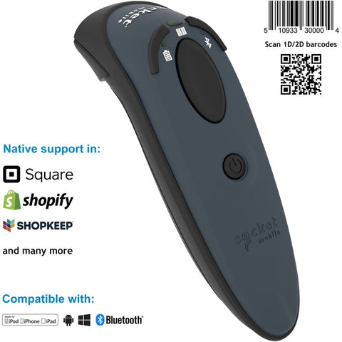 Socket Mobile DuraScan® D740, Universal Barcode Scanner, Gray